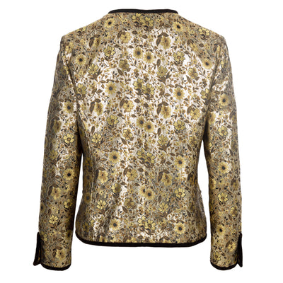 Secondhand Valentino Night Floral Brocade Jacket and Dress Suit