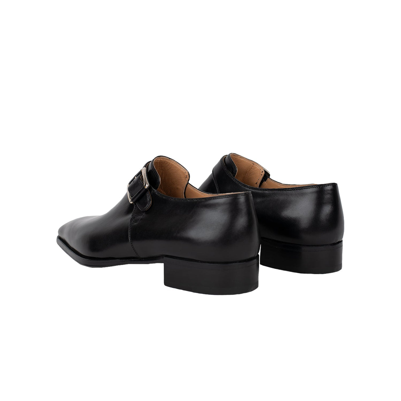 Artioli handmade black leather elegant loafer Pre-owned