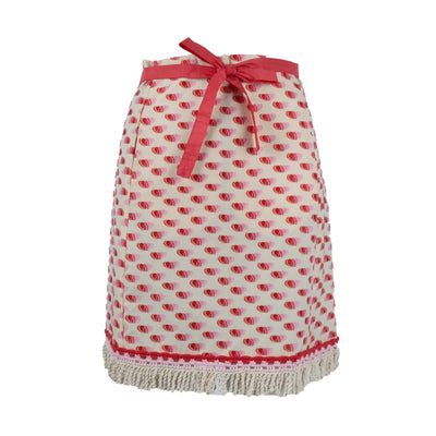 Rubino Gaeta Fil Coupè Jacquard Mini Skirt