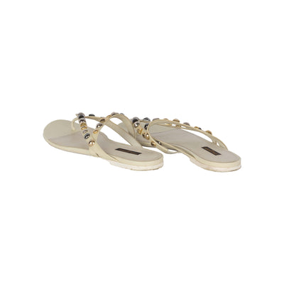 Secondhand Louis Vuitton Studded Thong Sandals