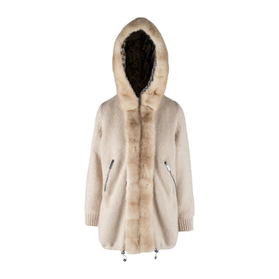 Secondhand Blumarine Wool Jacket with Fur 