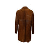 A.P.C brown long leather coat pre-owned