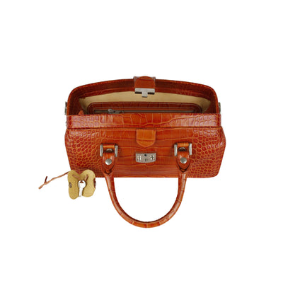 Secondhand L.A.P.A. Vintage Croco Handbag
