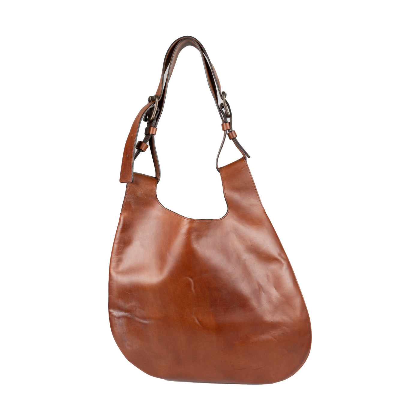Secondhand Fay Leather Hobo Bag 