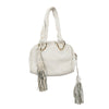 Paola Del Lungo Woven Leather Bag with Fringe - '90s