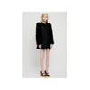 Secondhand Red Valentino Wool Coat with Animal Feather Sleeves 