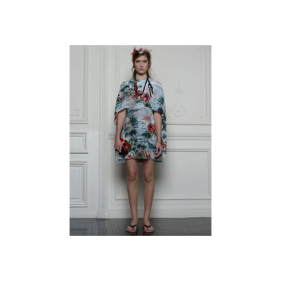 Secondhand Valentino Hawaiian Couture Cape Dress