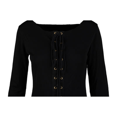 Secondhand Collection Privée Front Lace-up Top