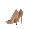 Jimmy Choo beige perforated leather Anouk décolleté pre-owned