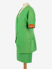 Atelier Versace Green Textured Suit