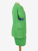 Atelier Versace Green Textured Suit