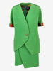 Atelier Versace Green Textured Suit