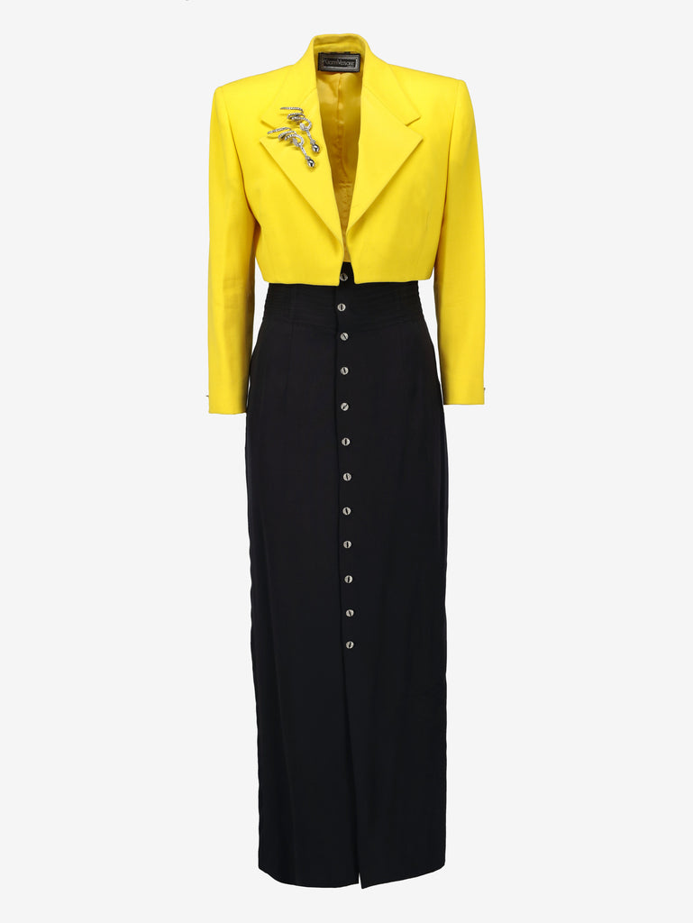 Gianni Versace Couture Color Block Suit