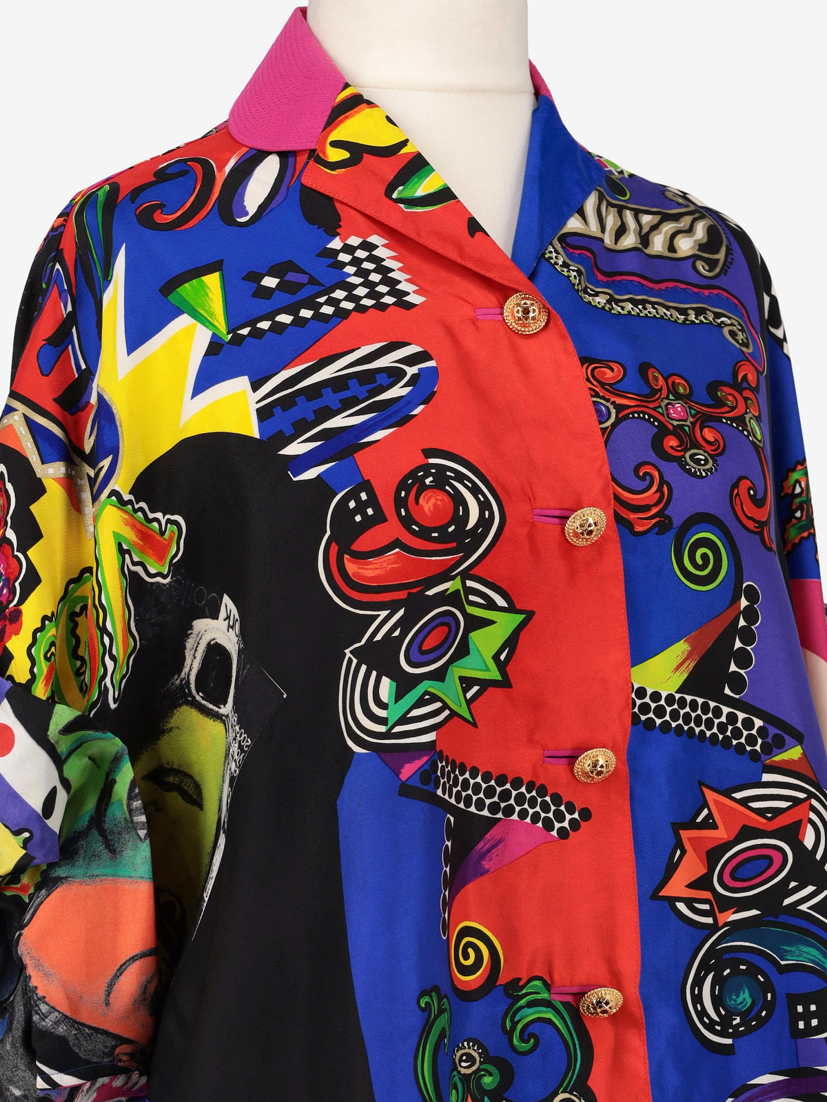Gianni Versace Couture Vogue Print Shirt
