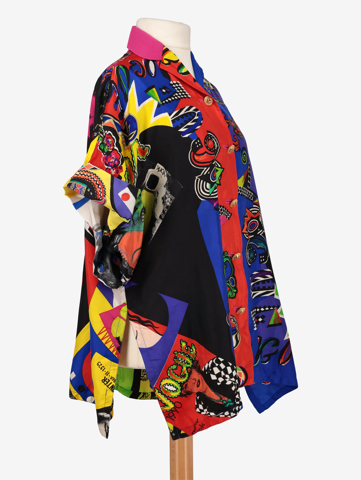 Gianni Versace Couture Vogue Print Shirt
