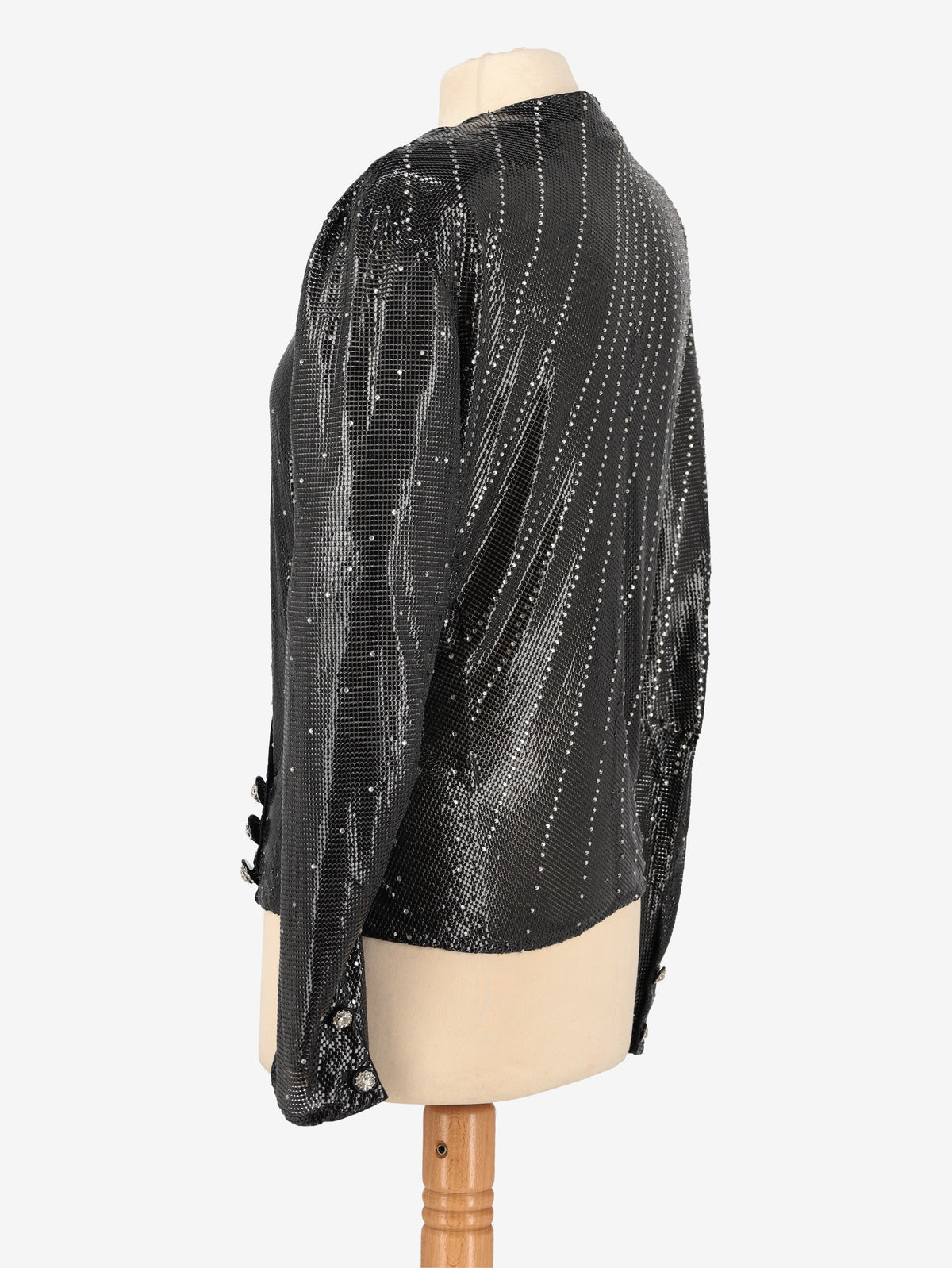 Gianni Versace Couture Metallic Knit Blouse