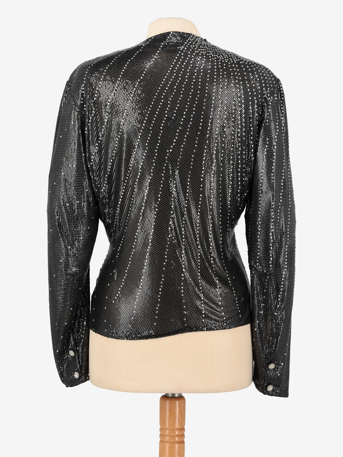 Gianni Versace Couture Metallic Knit Blouse