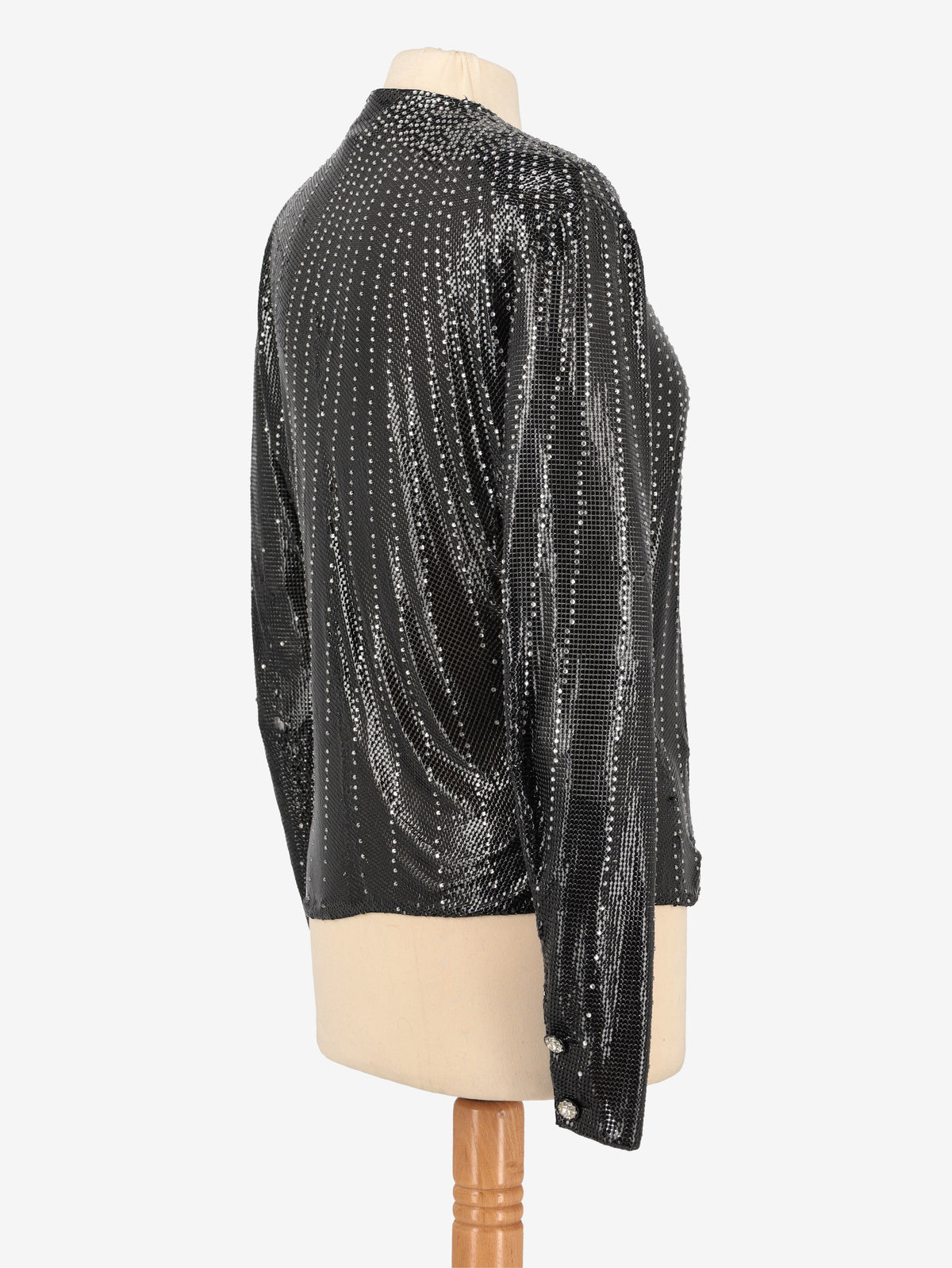 Gianni Versace Couture Metallic Knit Blouse