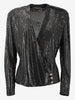 Gianni Versace Couture Metallic Knit Blouse
