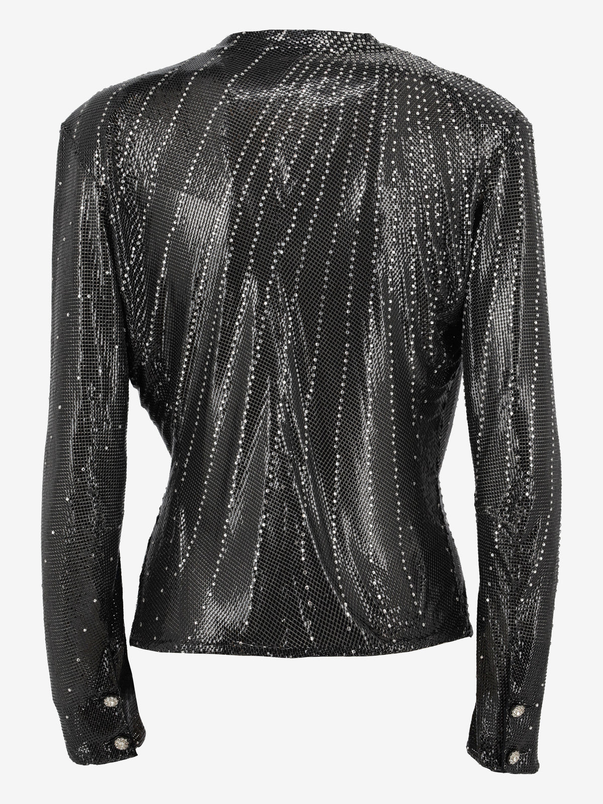 Gianni Versace Couture Metallic Knit Blouse