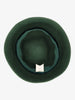 Vintage Green Wool Hat With Bow