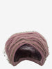Vintage Purple Tulle Hat With Green Veil