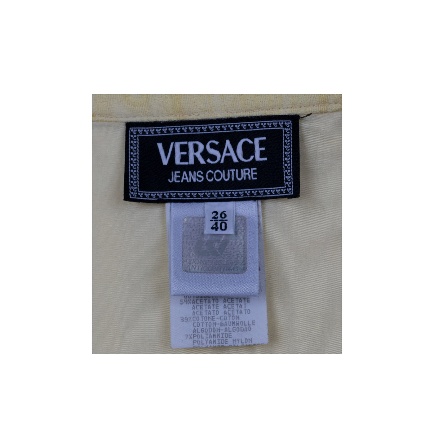 Secondhand Versace Jean Couture Jacket and Skirt Set