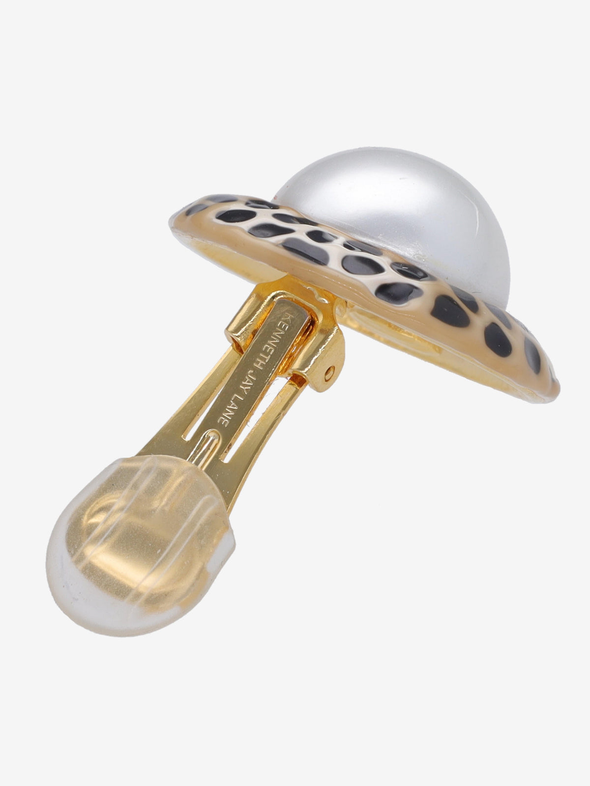 Kenneth Jay Lane Animalier And Pearl Earrings CVR24.1.154  Kenneth Jay Lane