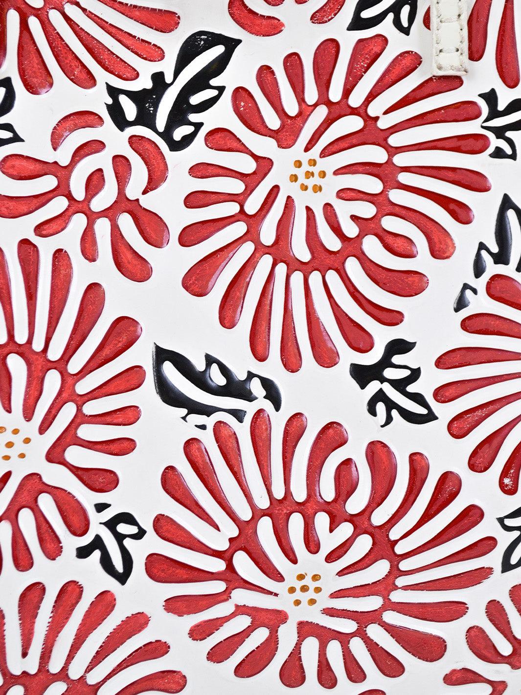 Y2K Fendi rubber tote bag with embossed graphic print