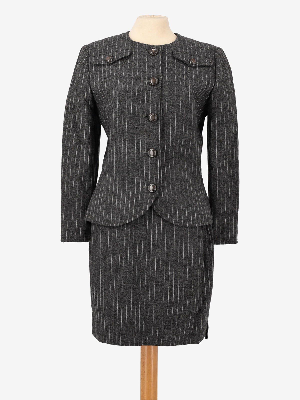 Valentino Wool Pinstripe Suit