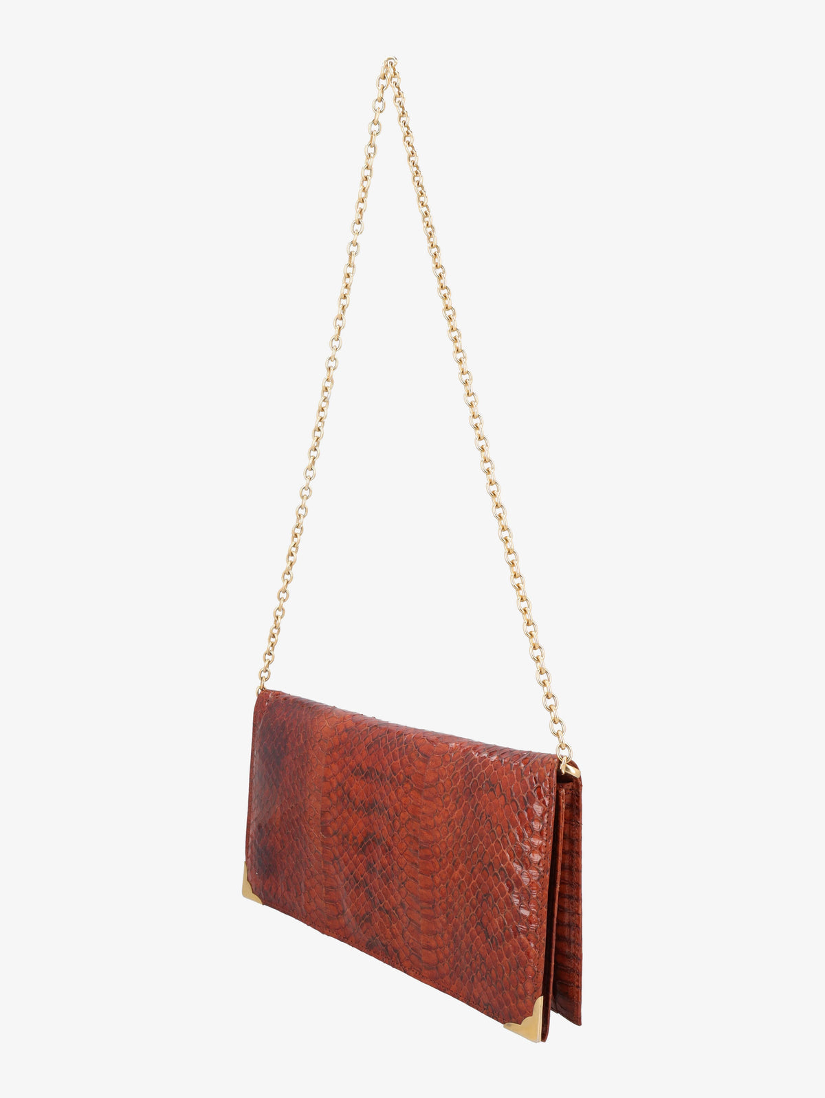 Vintage Snake Print Shoulder Bag WCV300625.50  Vintage