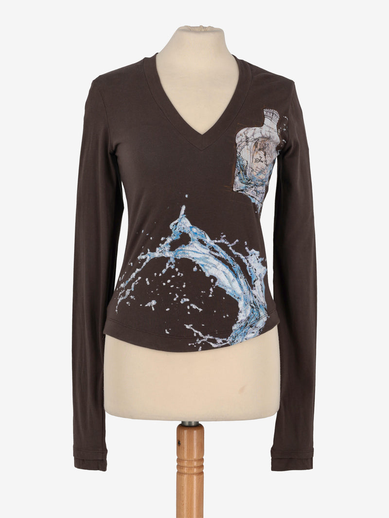 Just Cavalli Wave Print Shirt W24121253.4  Just Cavalli
