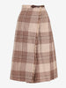 Tartan Wool Skirt W24121247  Vintage