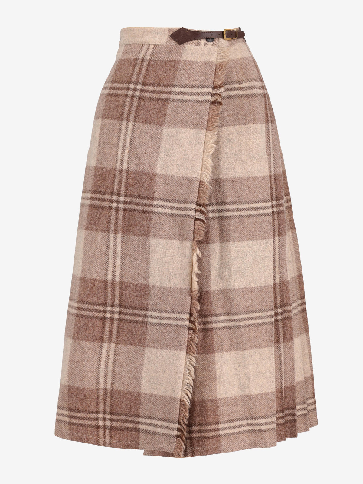 Tartan Wool Skirt W24121247  Vintage