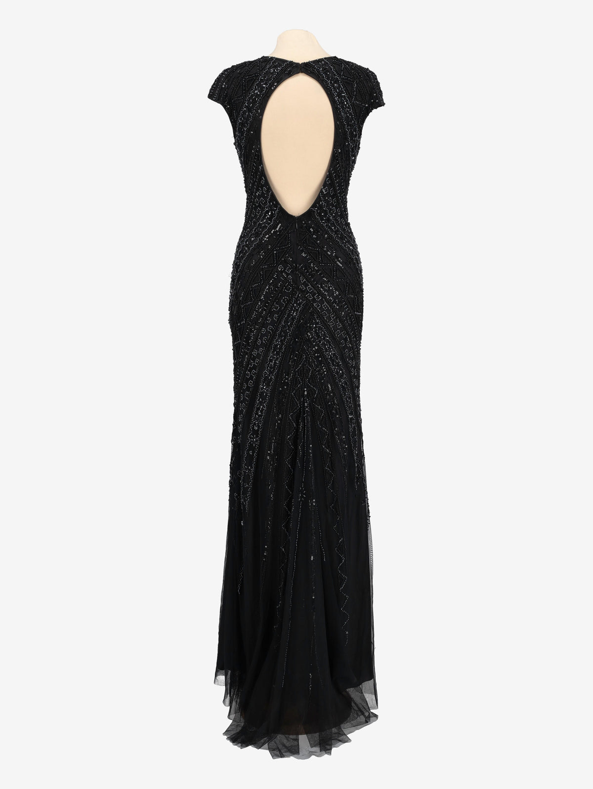 Vintage Black Beaded Dress