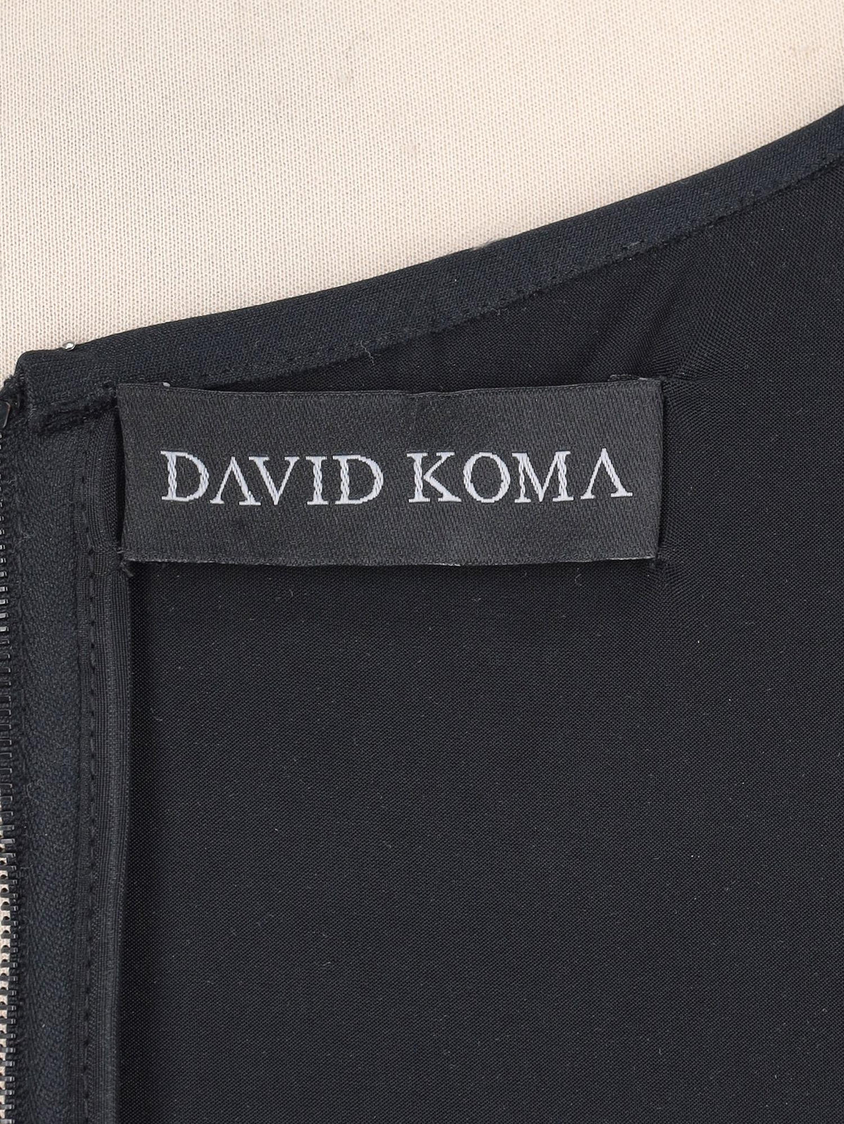 David Koma Black And White Dress