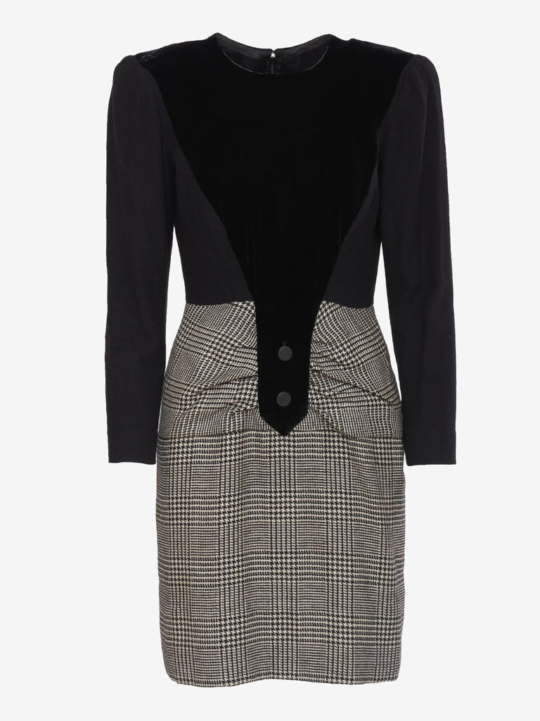 Vintage 80s Velvet Dress