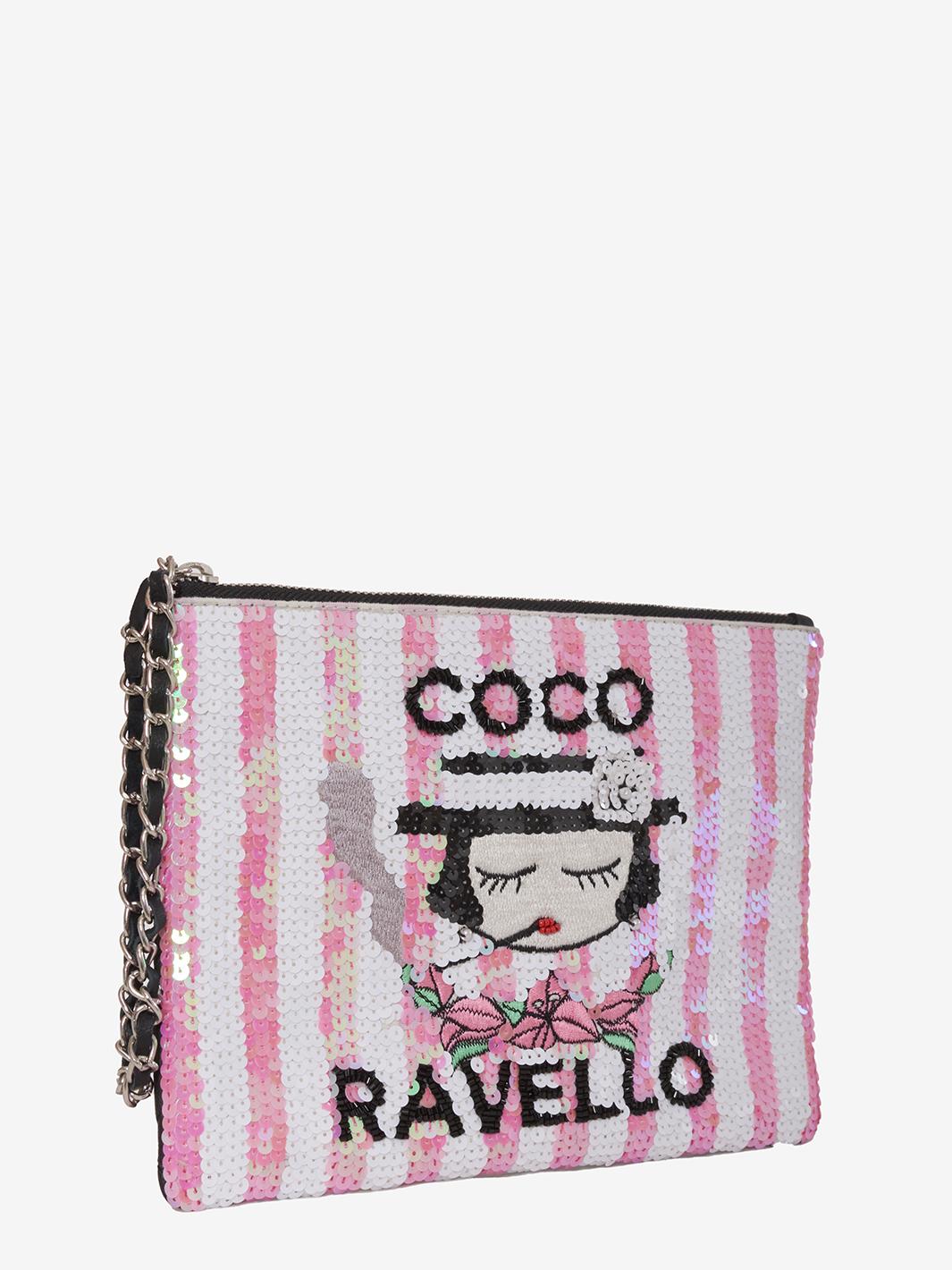 House Of Mua Mua 贴花手拿包