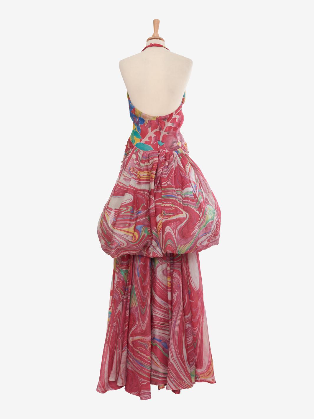 Lancetti Multicolor organza dress BR12523.14  Lancetti