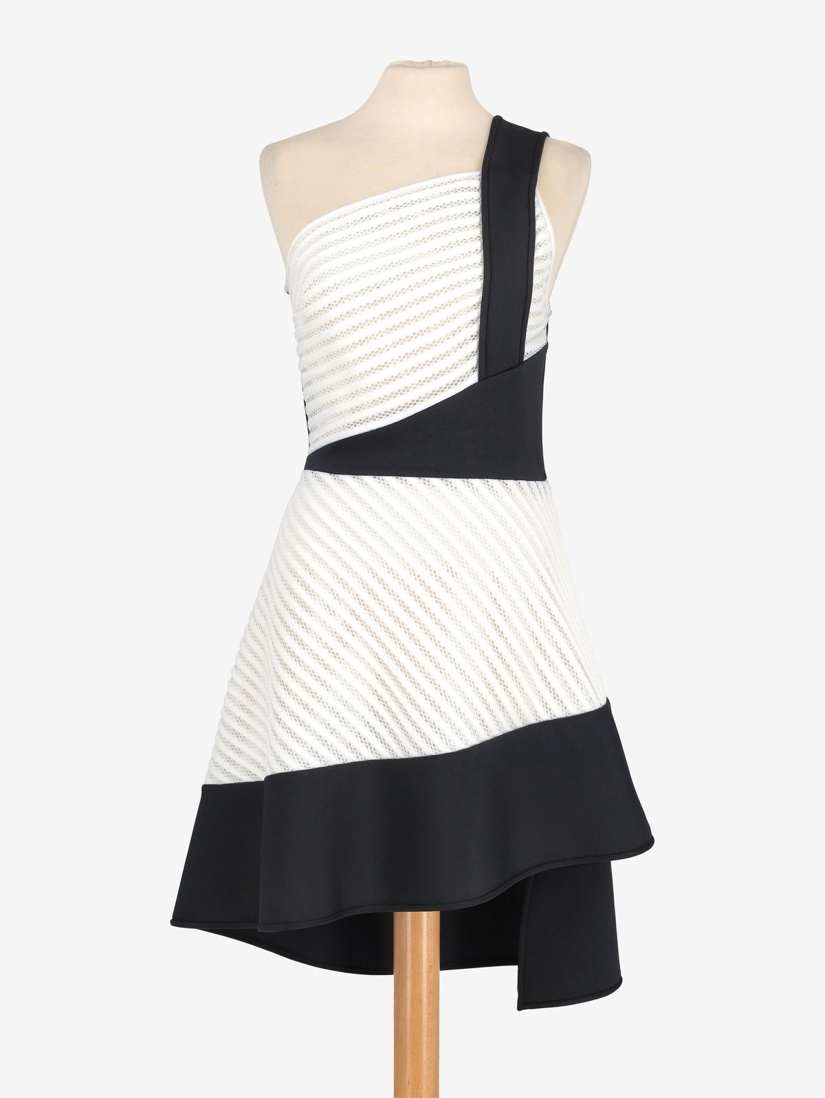 David Koma Black And White Dress