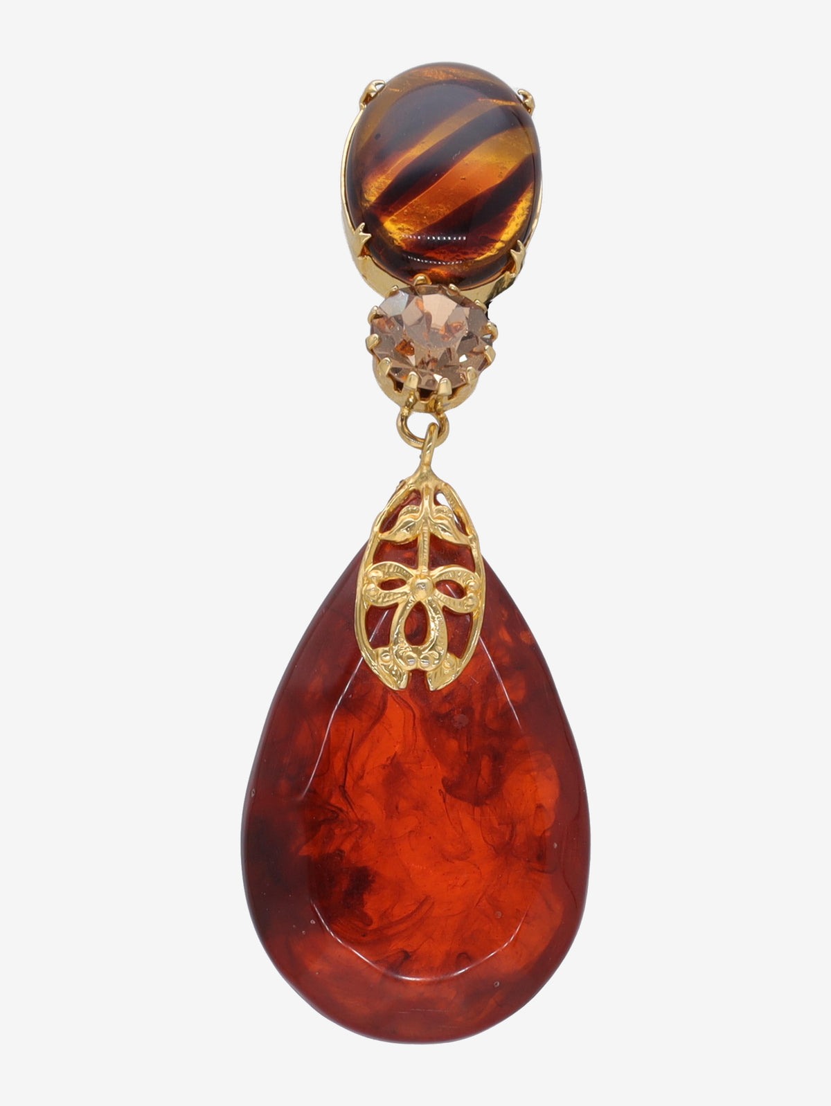 Gianfranco Ferré Earring With Red Stone MRXXX.6  Gianfranco Ferré