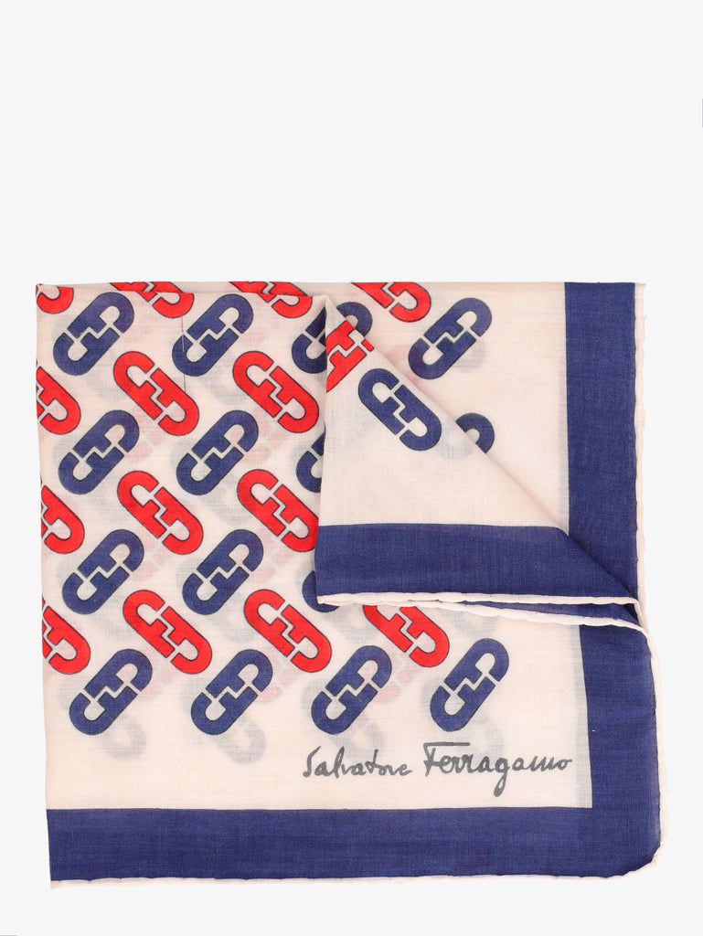 Monogram Ferragamo Pocket Handkerchief