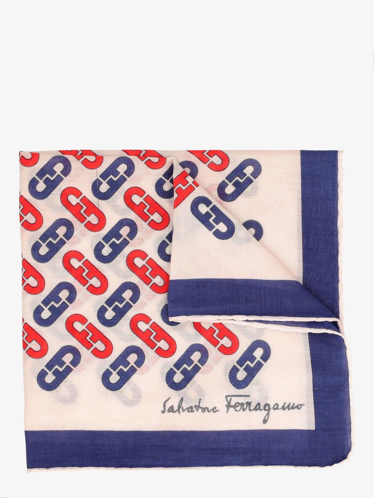 Monogram Ferragamo Pocket Handkerchief
