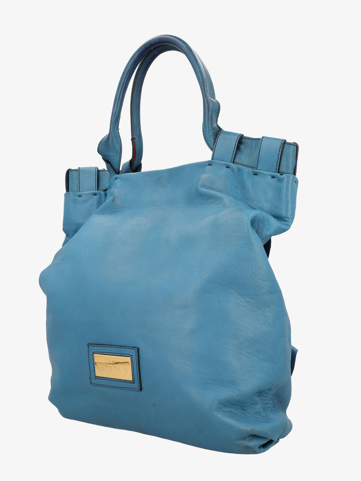 Valentino Turquoise Rose Maxi Bag