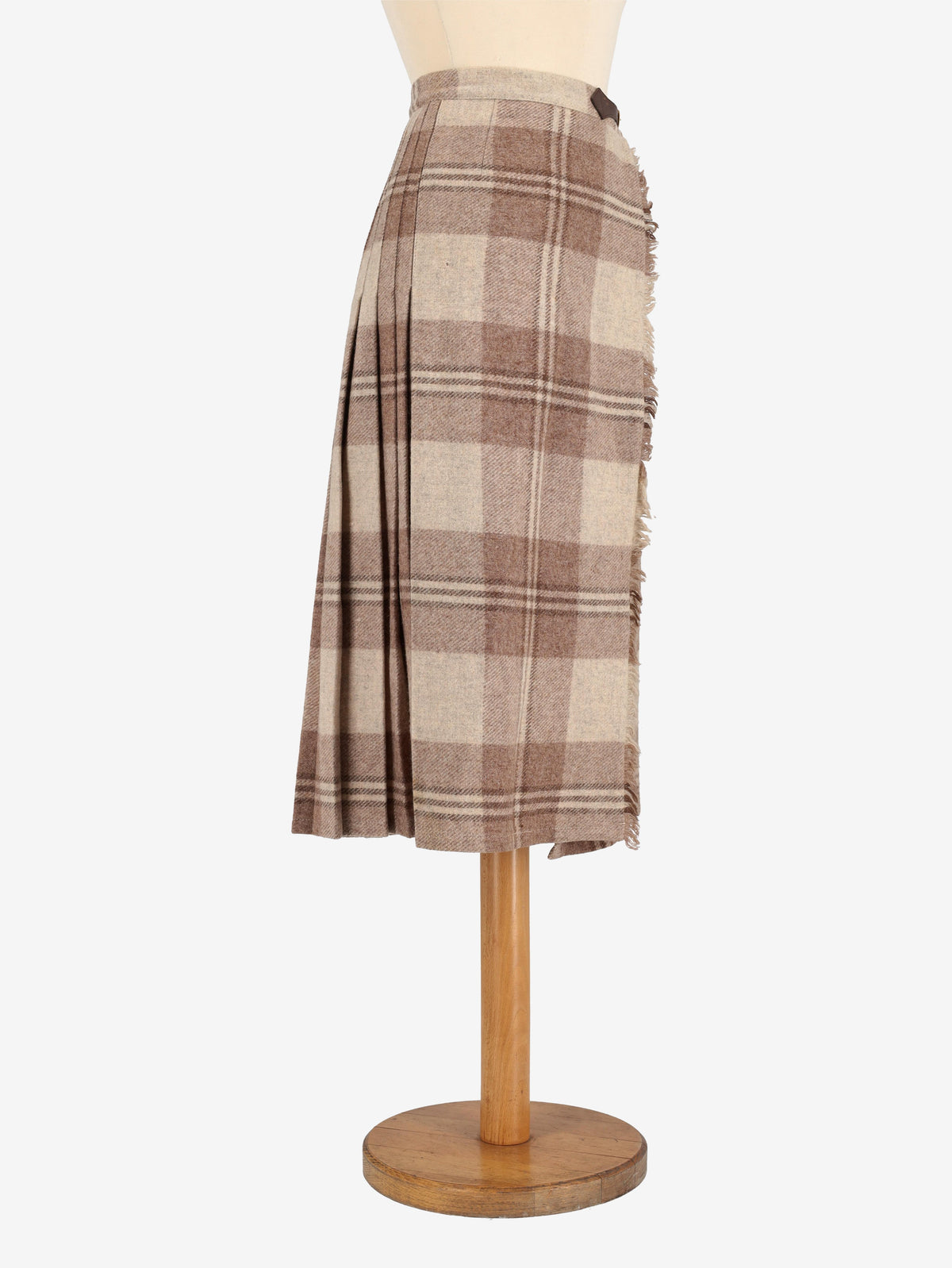 Tartan Wool Skirt W24121247  Vintage