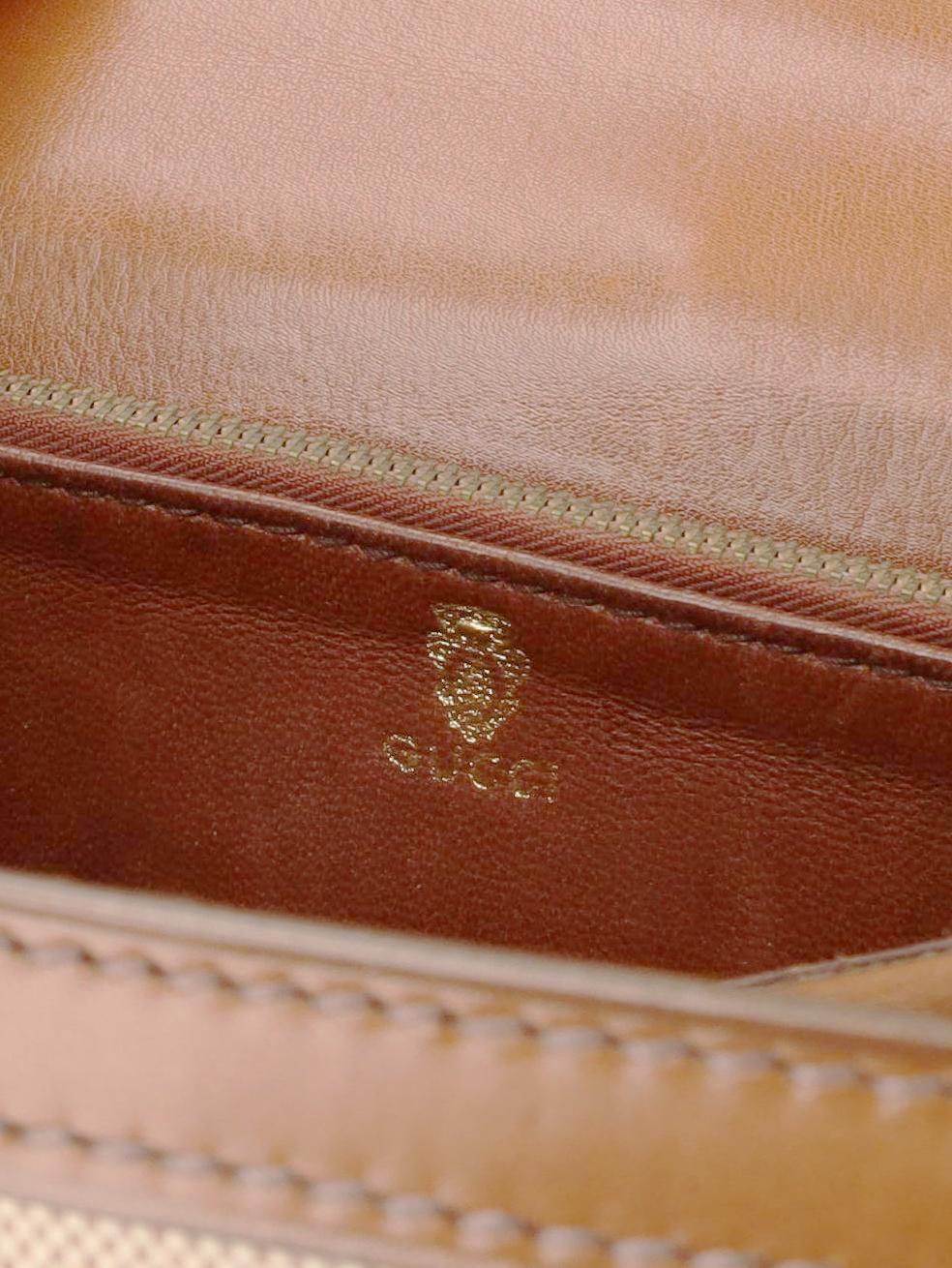 Gucci Vintage Canvas Handbag