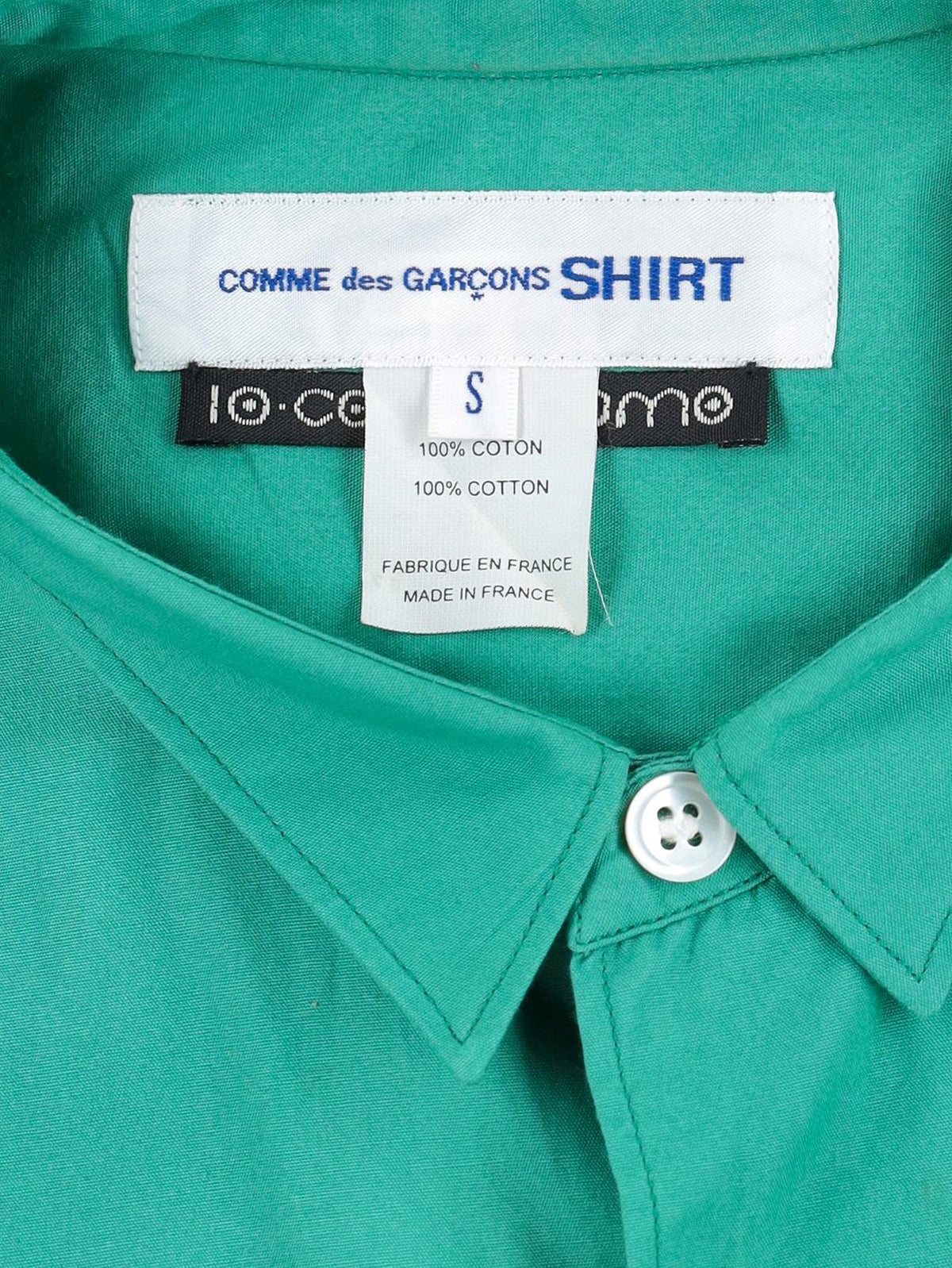 Comme Des Garçons Green Shirt