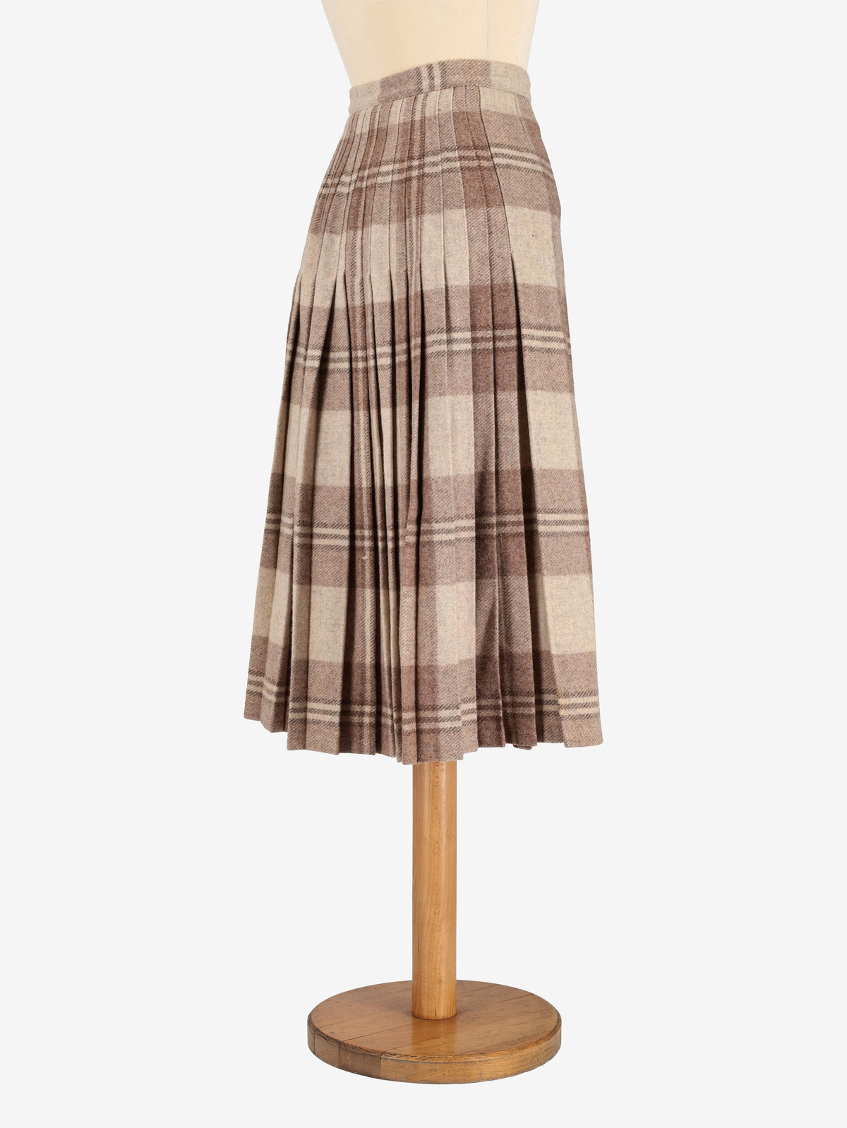 Tartan Wool Skirt W24121247  Vintage