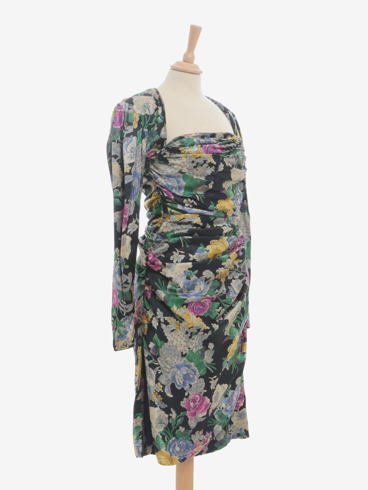 Ungaro Flower Print Dress - '80s<BR/>