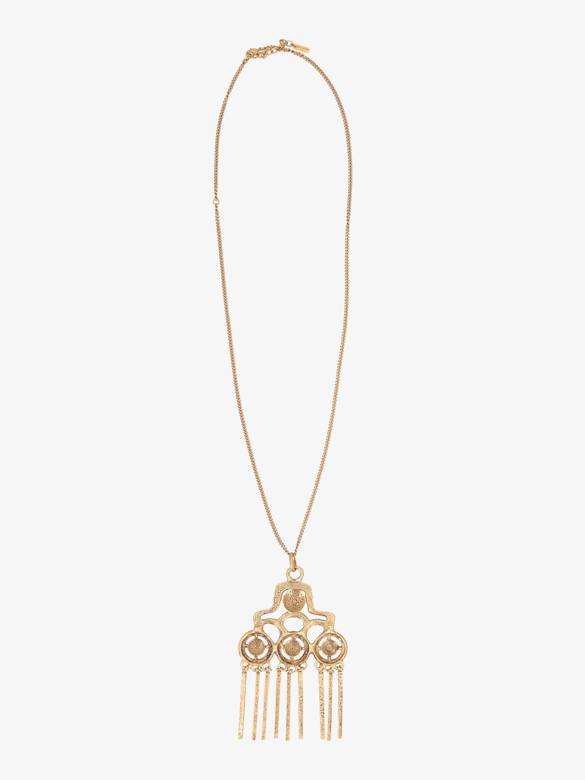 Saint Laurent Golden Pendant Necklace